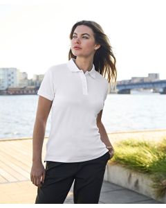 Tee Jays Women’s Club Polo Shirt – Streamlined Tailored Fit in Premium Fabric, Flat Knit Collar, Clean Finished Placket, Moisture Wicking