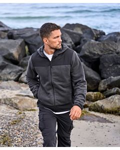 Tee Jays Mountain Hooded Fleece – Premium Recycled Polyester Fleece with Ripstop Panels, Reinforced Panels, Fixed Hood, SBS Zippers