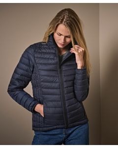 Tee Jays Women’s Zepelin Jacket – Padded Recycled-Polyester Jacket with Tailored Fit & Pockets, Two Large Front Pockets