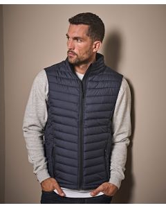 Tee Jays Zepelin Bodywarmer – Tailored Recycled-Poly Padded Gilet for All Seasons, Shower Resistant Finish, Two Large Side Zip Pockets