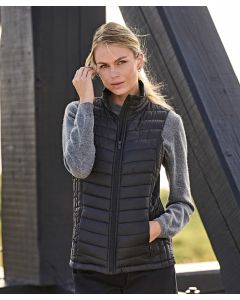 Tee Jays Women’s Zepelin Bodywarmer – Lightweight Recycled Polyester Padded Vest, Two Large Front Pockets, Shaped Fit