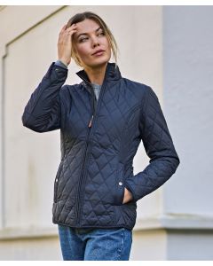 Tee Jays Women’s Richmond Jacket – Tailored Heritage Style with Diamond-Quilted Design, Two Large Front Pockets, Inner Pocket