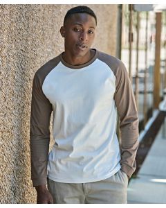 Tee Jays UNLABELED Baseball Tee - Raglan Sleeve T-Shirt, Heavyweight, Preshrunk Crew Neck, Tailored Fit, Unisex Tee