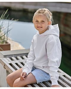 Tee Jays Junior UNLABELED Hooded Sweatshirt – Brushed Heavyweight, Customisable Kids Pullover, Double Preshrunk