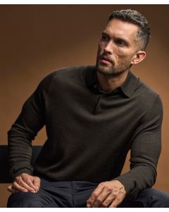 Tee Jays Polo Knit - Men’s Merino Wool Blend, Polo Jumper, Tailored Fit, Ribbed Collar, Premium Knitwear Pullover