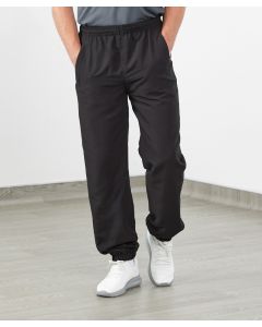 Tombo Lined Tracksuit Bottoms - Elasticated Waistband and Adjustable Ankle Zips, Elasticated Leg Openings, Side Legs Zips at Hem