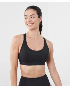 Tombo Medium Impact Core Bra – Supportive Sportswear with Breathable Stretch Performance, Round Neckline, Bra Clasp Fastening