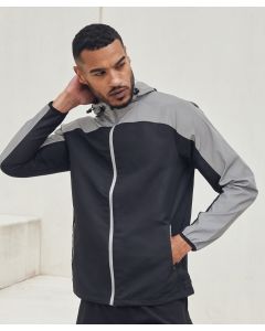 Hi-Viz High-Visibility Safety Jacket - Fluorescent with Reflective Tape for Workwear, Showerproof and Breathable Fabric