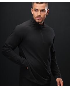 Tombo Technical 1/4 Zip Top - Unisex Microfibre Stretch, Training, Pullover, Breathable, Moisture Wicking Gym Sports Layer