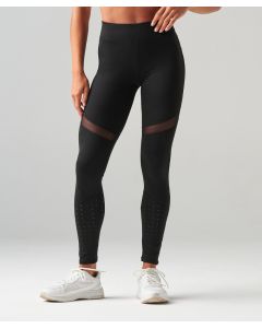 Tombo Women’s Panelled Leggings – High Waist Gym Leggings, Squat Proof Stretch Fabric, Mesh Panels, Fitness Workout Tights