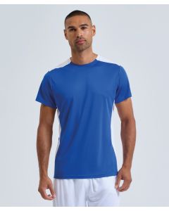 TriDri Contrast Performance T-Shirt – Moisture Wicking Gym Running Sports Tee, UPF 40+, Recycled Polyester Training Top