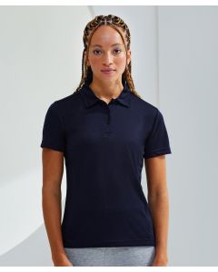 Women’s TriDri Panelled Polo Shirt - Breathable Stretch Fabric, Stylish Contrast Design, Short Sleeves, 3 Button Placket