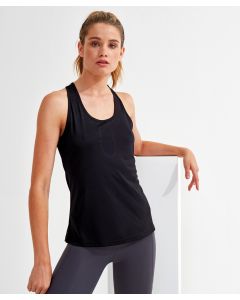 Women’s TriDri Yoga Knot Vest – Breathable, Stretchable, and Stylish Activewear Top, Adjustable Knot Detailing at the Back