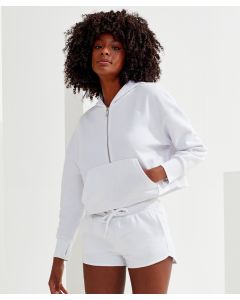 Tridri Women’s 1/2 Zip Performance Hoodie – Active Fit Training Layer for Gym & Outdoor Wear, Contoured Panels