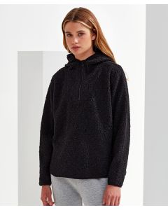 Womens TriDri® Sherpa ¼-Zip Hoodie – Soft, Warm, and Breathable Outdoor Layer, Sherpa Fleece, Half Zip Length