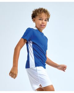 TriDri Kids Contrast Performance T-Shirt – UPF 40+ Sports Tee, Sweat Wicking, Team Training Gym T-Shirt