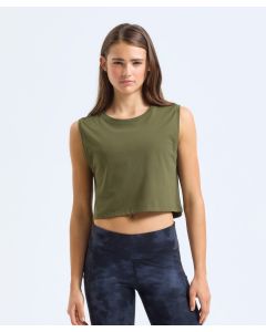 TriDri® Women’s Organic Crop Tank - Cropped Gym Top, Breathable, Cotton Fitness Vest, Workout Yoga Training Apparel