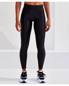 Women's TriDri High Shine Leggings - Premium Glossy Finish, Performance Activewear, Full Length Leggings, Pockets