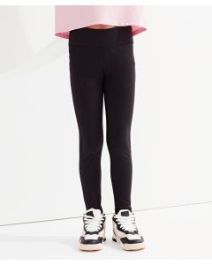 Kids TriDri Recycled Performance Leggings - Flexible & Eco-Friendly Sportswear, Elasticated Self Fabric Waistband, Soft Stitch
