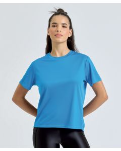 TriDri Women’s Ion-Charge Easy Fit Tee – UPF40+ Gym T-Shirt, Moisture Wicking, Workout Top, Stretch Fit