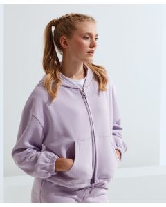 Womens Tridri Recycled Drawstring Full Zip Hoodie – Sustainable, Soft & Eco-Friendly, Front Pocket for Storage