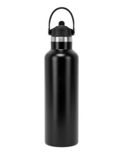 TriDri Vacuum Sports Water Bottle with Flip Up Straw - Durable, Leakproof & Stylish Hydration, Double Wall Vacuum Installation