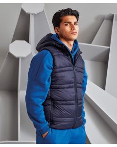 Latitude Hooded Bodywarmer - Quilted Insulated Gilet, Hood for Added Protection, Secure Side Pockets, High Neck