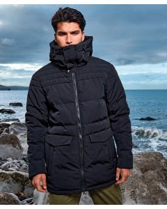 Obsidian Padded Jacket – Insulated Quilted Coat for Men, Thermal Insulation, Secure Zipped Pockets, High Collar