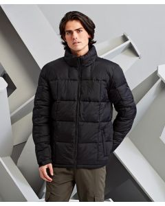 Fourteener Box Quilt Jacket - Insulated Padded Coat, Full Front Zip Fastening, Wind-Resistant Outer Fabric, Adjustable Straps