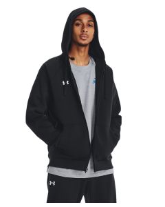 Under Armour Rival Fleece Full-Zip Hoodie – Comfortable, Durable Warmth for All Seasons, Soft Brushed Fleece, Two Front Pockets