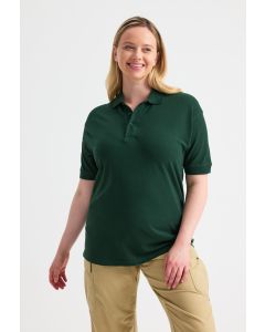 Uneek Clothing Classic Cotton Poloshirt – 3 Self Coloured Button Placket, Knitted Collar & Cuffs, Reactive Dyed, Taped Neck