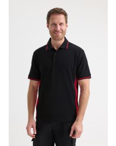 Uneek Clothing Two Tone Polo Shirt – Stylish and Contemporary Design for Men, Knitted Collar and Cuff with Contrast Stripe