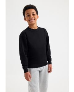 Uneek Clothing Children's Classic Sweatshirt - Name Tag on Neck Label, Lycra Ribbed Cuffs, Welt & Neck, Twin Needle Stitching