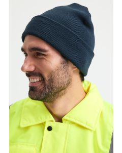 Uneek Clothing Heavyweight Cuffed Beanie - Knitted Winter Hat, Turn Up Design for Ease of Decoration and Comfort