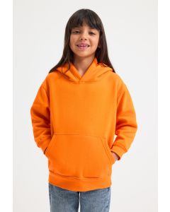Uneek Clothing Children's Classic Hooded Sweatshirt - Lycra Ribbed Cuffs & Welt, Twin Needle Stitching, Reactive Dyed