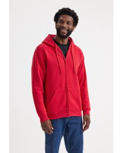 Uneek Clothing Adults Classic Full Zip Hooded Sweatshirt – Practical and Versatile, Twin Needle Stitching, Front Pouch Pocket