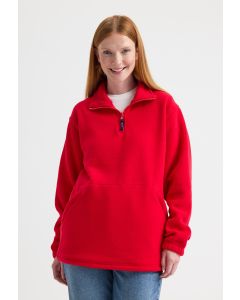 Uneek Clothing Classic 1/4 Zip Fleece Jacket - Cadet Collar, Elasticated Pull Cords & Toggles, ¼th Self Coloured Zip with Zip Puller