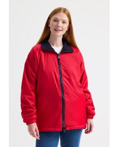 Uneek Clothing Classic Reversible Fleece Jacket – Stud fasten Hem for Embroidery & Printing Access, Concealed Hood
