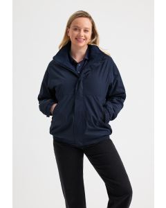 Uneek Clothing Premium Outdoor Jacket - Waterproof Taped Seams, Fleece Lined Collar, Concealed Zipped Embroidery Access