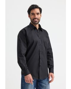 Uneek Clothing Mens Pinpoint Oxford Full Sleeve Shirt - Button Down Fused Collar, Pocket on Left Breast, Shirt Tail Bottom