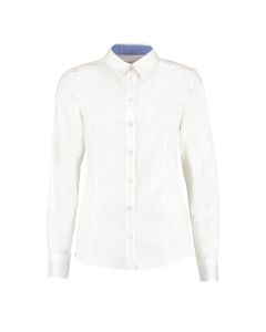 Kustom Kit Women's Contrast Premium Oxford Shirt Long Sleeved