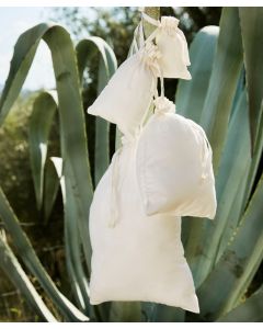 Westford Mill Organic Cotton Drawcord Bag – Sustainable Design for Eco-Friendly Everyday Use, Minimalist, Self Fabric