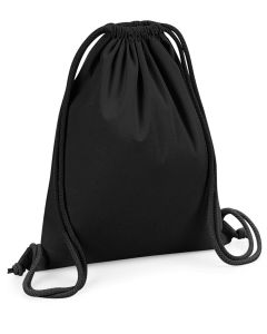 Westford Mill Organic Premium Cotton Gymsac - Sustainable Drawstring Bag for Daily Use, External Cord Attachment, Rope Drawcord