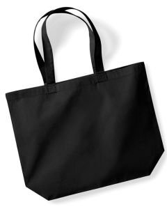 Westford Mill Organic Premium Cotton Maxi Tote Bag – Durable Eco-Friendly Reusable Shopper, Spacious Interior, Minimalist