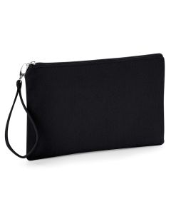 Westford Mill Canvas Wristlet Pouch - Heavyweight Cotton Zip Pouch, Detachable Strap, Multi-Purpose Storage Bag