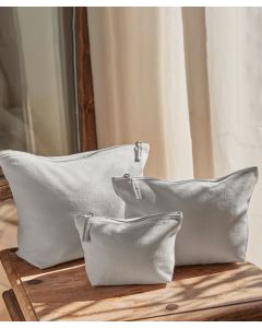 Westford Mill Canvas Accessory Bag – Durable Organiser with Spacious Storage Pockets, Multiple Compartments, Metal Zip