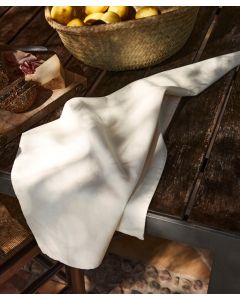 Westford Mill Organic Cotton Tea Towel – Sustainable Kitchen Essential with Natural Finish, Hanging Loop, Highly Absorbent