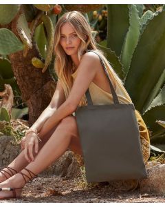 Westford Mill EarthAware Organic Bag for Life - Reusable Eco-Friendly Cotton Tote for Shopping & Travel, Spacious Interior