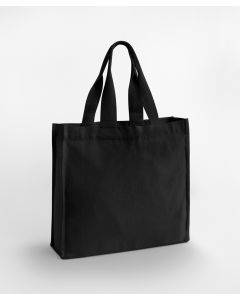 Westford Mill Chevron Handle Shopper Bag - Tote Magnetic Closure, Internal Pocket, Reusable Shopping Bag