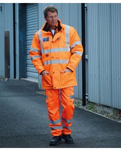Yoko High-Visibility Polycotton Cargo Trousers with Kneepad Pockets - Premium Workwear Protection, Dual Cargo Pockets